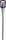 Bit-Einsatz | Länge 240 mm | Antrieb Innenvierkant 12,5 mm (1/2") | Keil-Profil (für RIBE) M8