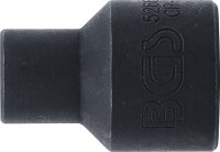 Spiral-Profil-Steckschlüssel-Einsatz / Schraubenausdreher | Antrieb Innenvierkant 12,5 mm (1/2") | SW 10 mm