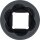 Spiral-Profil-Steckschlüssel-Einsatz / Schraubenausdreher | Antrieb Innenvierkant 12,5 mm (1/2") | SW 22 mm