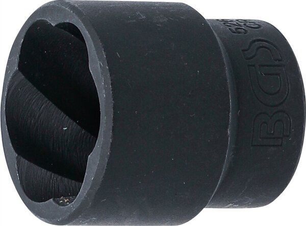 Spiral-Profil-Steckschlüssel-Einsatz / Schraubenausdreher | Antrieb Innenvierkant 12,5 mm (1/2") | SW 24 mm