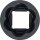 Spiral-Profil-Steckschlüssel-Einsatz / Schraubenausdreher | Antrieb Innenvierkant 12,5 mm (1/2") | SW 21 mm