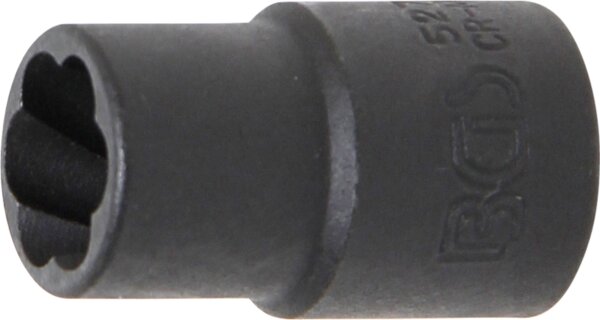 Spiral-Profil-Steckschlüssel-Einsatz / Schraubenausdreher | Antrieb Innenvierkant 10 mm (3/8") | SW 11 mm