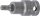 Kraft-Bit-Einsatz | Länge 55 mm | Antrieb Innenvierkant 12,5 mm (1/2") | T-Profil (für Torx) T40