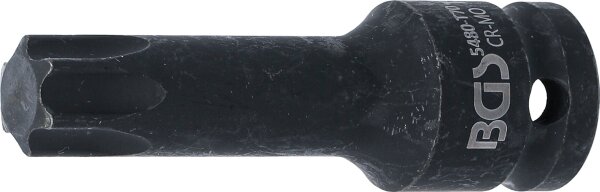 Kraft-Bit-Einsatz | Länge 75 mm | Antrieb Innenvierkant 12,5 mm (1/2") | T-Profil (für Torx) T70
