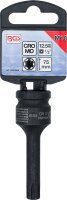 Kraft-Bit-Einsatz | Länge 75 mm | Antrieb Innenvierkant 12,5 mm (1/2") | Keil-Profil (für RIBE) M10