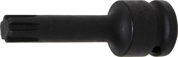 Kraft-Bit-Einsatz | Länge 75 mm | Antrieb Innenvierkant 12,5 mm (1/2") | Keil-Profil (für RIBE) M12