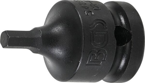 Kraft-Bit-Einsatz | Länge 42 mm | Antrieb Innenvierkant 12,5 mm (1/2") | Innensechskant 5 mm