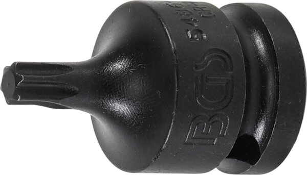 Kraft-Bit-Einsatz | Länge 42 mm | Antrieb Innenvierkant 12,5 mm (1/2") | T-Profil (für Torx) T40