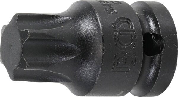 Kraft-Bit-Einsatz | Länge 42 mm | Antrieb Innenvierkant 12,5 mm (1/2") | T-Profil (für Torx) T80