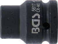 Kraft-Steckschlüssel-Einsatz Sechskant | Antrieb Innenvierkant 20 mm (3/4") | SW 17 mm