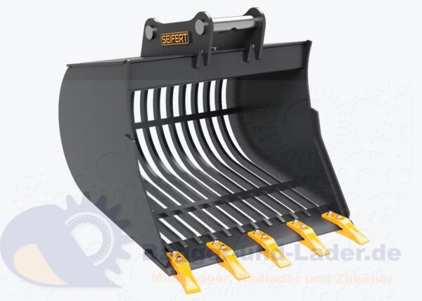 Seifert  Sieblöffel 80 cm  für MS03 Symlock geeignet für Minibagger 3 -5 to. (  SSB.C3.80-SB03S )