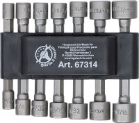 Steckschlüssel-Bit-Satz | Antrieb Außensechskant 6,3 mm (1/4") | metrisch + Zoll | 14-tlg.
