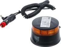 Akku-Rundumkennleuchte | gelb | mit Magnet | 12 V / 24 V...