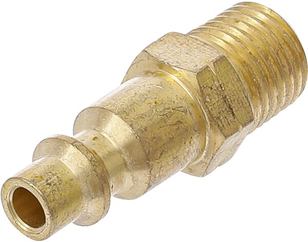 Druckluft-Stecknippel | 6,3 mm (1/4") Außengewinde | USA / Frankreich