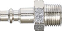 Druckluft-Stecknippel | 10 mm (3/8") Außengewinde | USA / Frankreich