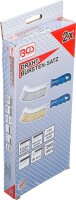 Drahtbürsten-Satz | Stahl und Messingdraht | 260 mm | 2-tlg.
