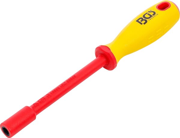 VDE-Steckschlüssel-Schraubendreher | Sechskant | SW 7 mm | Klingenlänge 125 mm