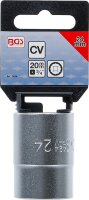 Steckschlüssel-Einsatz Zwölfkant | Antrieb Innenvierkant 20 mm (3/4") | SW 24 mm
