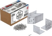Winkelverbinder | rostfrei | 40 x 40 x 40 mm | Spar-Pack...