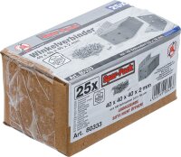 Winkelverbinder | rostfrei | 40 x 40 x 40 mm | Spar-Pack | 25 Stück