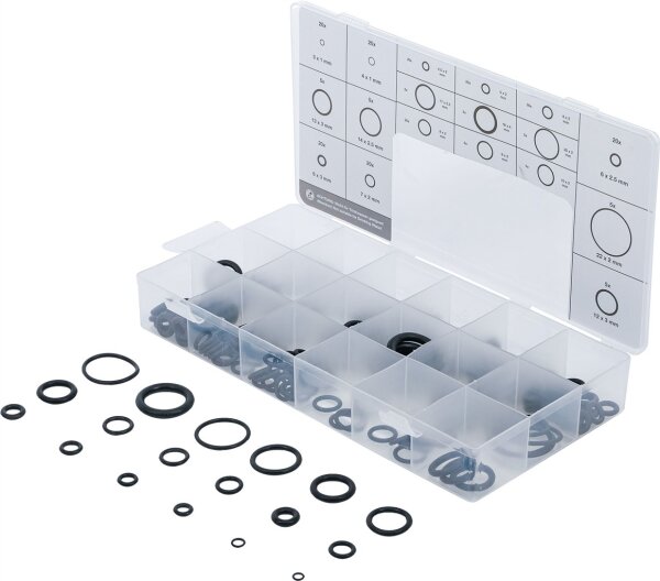 O-Ring-Sortiment | Ø 3 - 22 mm | 225-tlg.