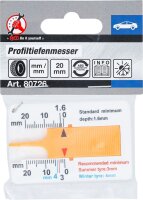 Profiltiefenmesser | mit Schlüsselanhänger | 0 - 20 mm