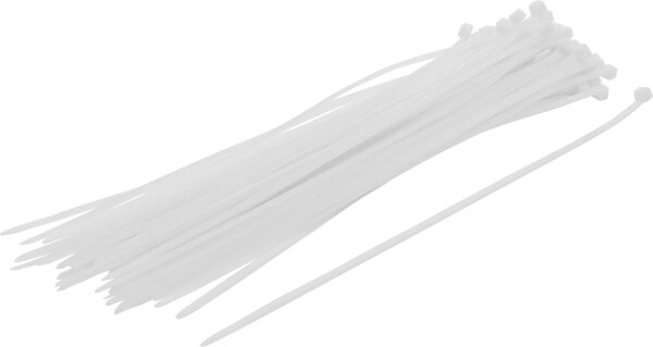 Kabelbinder-Sortiment | weiß | 4,8 x 300 mm | 50-tlg.