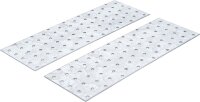 Stahl-Lochplatten-Satz | 300 x 100 x 2 mm | 2-tlg.