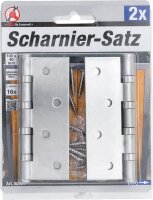 Scharnier-Satz | Edelstahl | 100 x 40 mm | 2-tlg.