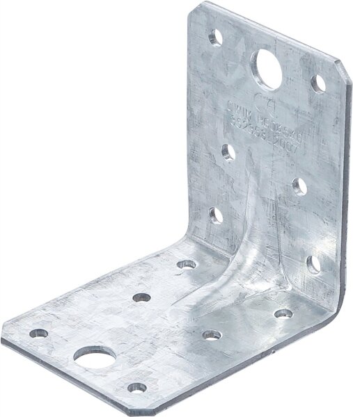 Winkelverbinder | mit Sicke | 70 x 70 x 55 x 2,5 mm | Spar-Pack | 25 Stück