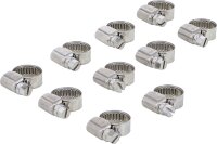 Schlauchklemmen | rostfrei | 10 x 16 mm | 10-tlg.
