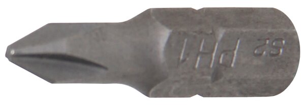 Bit | Länge 25 mm | Antrieb Außensechskant 6,3 mm (1/4") | Kreuzschlitz PH1
