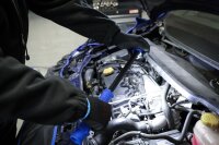COB-LED-Motorhauben-Leuchte mit Akku & Expanderhalterung | 2 COB-LED Arbeits-Handleuchten
