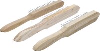 Drahtbürsten-Satz | Holzstiel | 2-, 3-, 4-reihig |...
