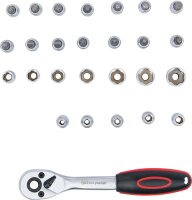 Steckschlüssel-Satz | Antrieb 6,3 mm (1/4") | SW 4 - 13 mm | 27-tlg.