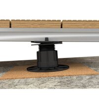 Eurotec Verstellfuß SL BASE XL mit L-Adapter Aufbauhöhe: 117 - 217 mm VE:20