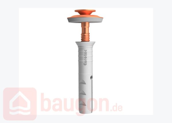 Eurotec Dichtdübel TK A2 Kupfer Ø 6,0 x 60 mm; Scheiben Ø 15 mm VE:100