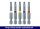 Eurotec Bit-Set 50 mm Edelstahl; TX 10 weiß VE:20