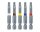 Eurotec Bit-Set 50 mm Edelstahl; TX 20 gelb VE:20