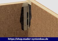 Eurotec Montageverbinder inkl. 3 Schrauben 29,7 x 32,7 x...