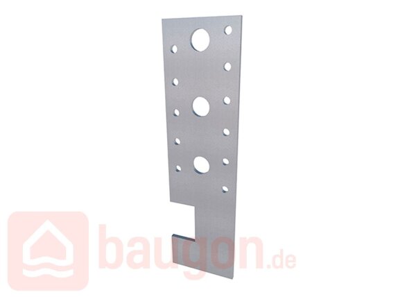 Eurotec T-Träger Anker 50 x 160 x 3,0 mm Stahl verzinkt VE:100