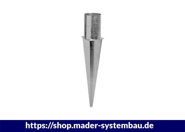 Eurotec Einschlagbodenhülse für Rundpfosten Pfostenaufn. Ø81 mm VE:1