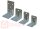 Eurotec Winkelverbinder mit Rippe 90  x  90  x  65 mm VE:100