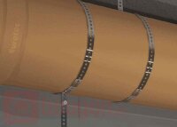 Eurotec Montagelochband verzinkt 10m Rolle Breite x Stärke(mm) 25 x 0,75 Loch: Ø8,5mm VE:5