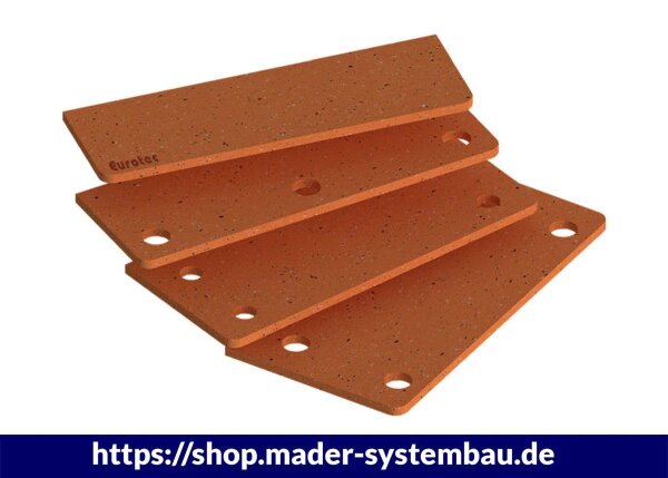Eurotec SonoTec Winkelentkopplung 6x70x230 mm für Scherwinkel HH flach VE:5