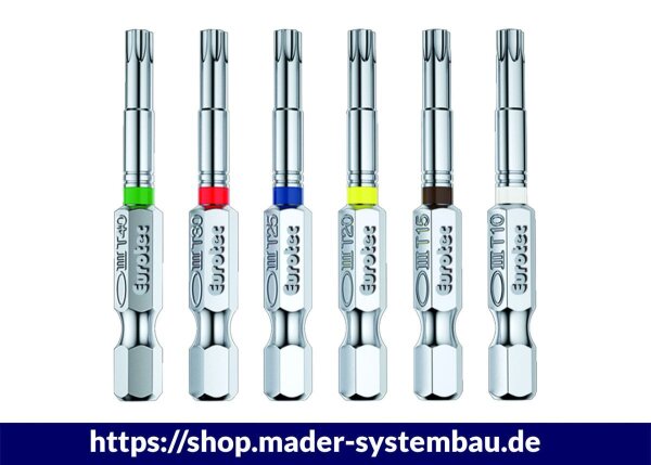 Eurotec Bit-Set 50 mm; TX 50 schwarz VE:10