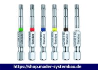 Eurotec Bit-Set 50 mm; TX 10 weiß VE:20