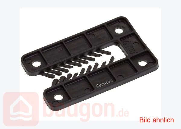 Eurotec Justierklotz mit Kerbe gelb 80 x 50 x 10 (L x B x H) VE:500