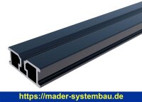 Eurotec TERRA Alu-Systemprofil H15 schwarz 39 x 15 x 1,65...