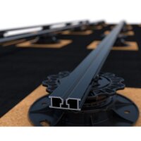 Eurotec TERRA Alu-Systemprofil H15 schwarz 39 x 15 x 1,65 x 4000 mm RAL 9005 VE:1